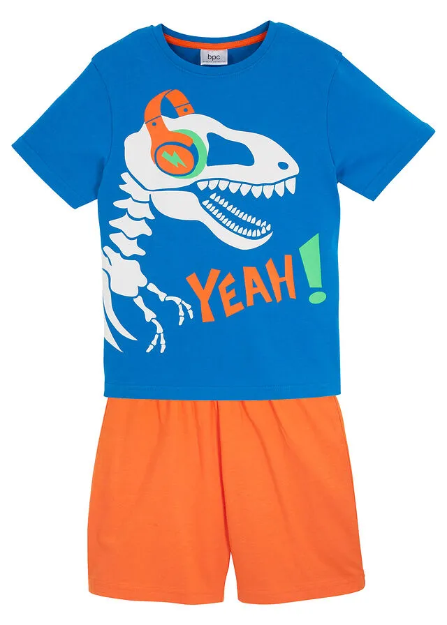PIJAMA CORTO (2 PIEZAS) AZURNARANJA